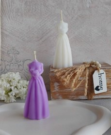 تصویر شمع تزئینی مدل عروس 
