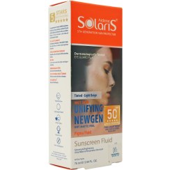 تصویر فلوئید ضد آفتاب آردن سولاریس SPF50 رنگی مناسب انواع پوست حجم ۷۵ میلی لیتر 