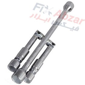 تصویر آچار چرخ سواری تاشو چهار سر بیگ رد مدل TRX31201 BIGRED Folding Lug Wrench 14 Inch model TRX31201