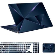 تصویر استیکر لپ تاپ توییجین و موییجین طرح هندسی مناسب لپ تاپ ۱۵.۶ اینچ 