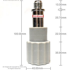 تصویر پیچ مرکزی سه پایه چوبی مدل 40100 wooden tripod central screw model 40100