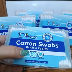 تصویر گوش پاکن دینا۱۰۰%پنبه باکیفیت 