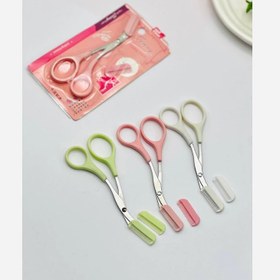 تصویر قیچی شانه دار - صورتی 