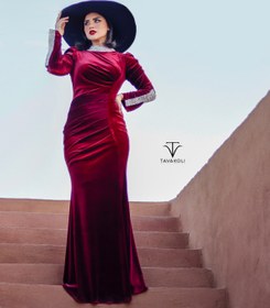 تصویر پیراهن مخمل 