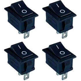 تصویر کلید راکر مدل 2Pin-977 بسته 4 عددی 