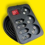 تصویر چندراهی برق خیام الکتریک ۷ خانه بدون ارت طول ۵ متر 