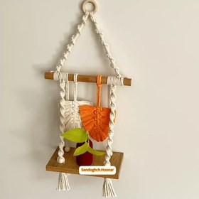 تصویر شلف مکرومه 