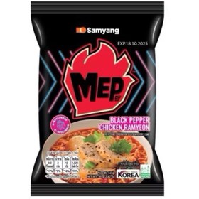 تصویر نودل سامیانگ مرغ به همراه شیر نارگیل و فلفل سیاه 