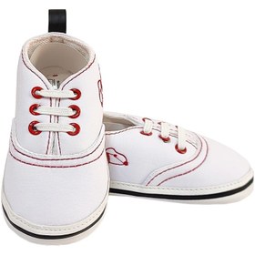 تصویر کفش نوزادی پسرانه طرح اسنوپی سفید کوکالو Cocalo Cocalo White Snoopy Baby Boy Shoes