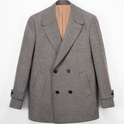 تصویر نیم پالتو طوسی - 56115 