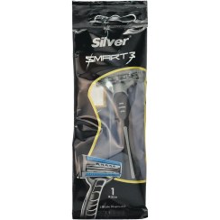 تصویر خودتراش 3 لبه اسمارت 3 سیلور 1 عددی self-shaving 3 edge smart 3 silver 1 piece