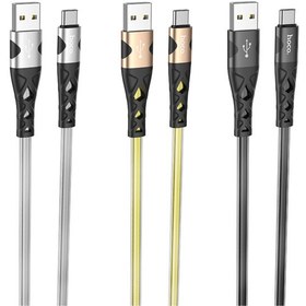 تصویر کابل شارژ هوکو مدل U105 با سری تایپ سی HOCO U105 Treasure jelly braided charging data cable for Type-C