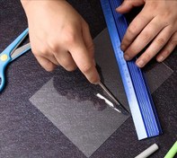 تصویر طلق pvc شیت طلق شیرازه A4 - شفاف