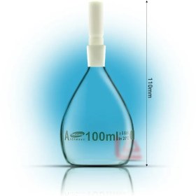 تصویر پیکنومتر 100 میلی لیتر شیشه ای برند OMSONS GERMANY 