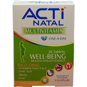 تصویر قرص مولتی ویتامین اکتی ناتال ۳۰ عددی 