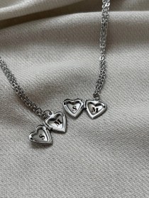 تصویر گردنبند قلبی فینگیلی 