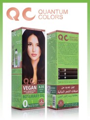 تصویر رنگ موی بدون آمونیاک گیاهی وگان QC Quantum Colors – شماره 4.35 | شکلاتی (chocolate) 