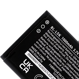 تصویر باتری گوشی نوکیا مدل BL-L5K ظرفیت ۱۰۰۰ میلی‌آمپر 