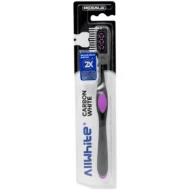 تصویر مسواک آل وایت مدل کربن وایت برس متوسط 