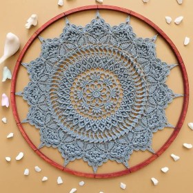 تصویر دیوار کوب ماندالا بافی 