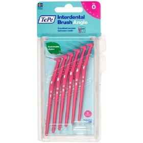 تصویر مسواک بین دندانی دسته دار انجل تپه 6 عددی سایز 0 TEPE Angle Interdental Brush (0)