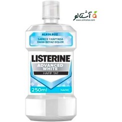 تصویر دهانشویه ۲۵۰ میل بدون الکل خوشبوکننده دهان لی..ست..رینadvanced white 