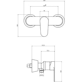 تصویر شیر توالت البرز روز مدل ونتو AlborzRooz Toilet Faucet, Vento