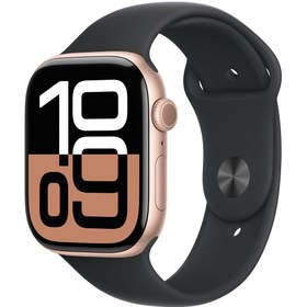 تصویر اپل واچ سری 10 آلومینیوم مدل 46 میلی متری با بند سیلیکونی Apple Watch Series 10 46mm Aluminum Silicone Sport Band