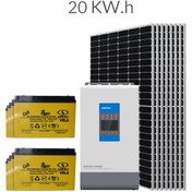 تصویر برق خورشیدی 20 کیلووات ساعت ا Solar Package 20KWh DOD50% Solar Package 20KWh DOD50%