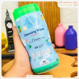 تصویر دستمال مرطوب کودک حاوی عصاره آلوئه‌ورا 70 برگ کانواس بی بی لند Baby Land Canvas Baby Wet Wipes with Aloe Vera Extract 70 sheets