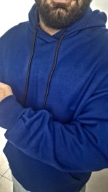 تصویر هودی بیسیک آبی 