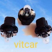 تصویر لامپ ساعت و پشت آمپر پژو 206 /لامپ سوزنی با سوکت. ویتکار 