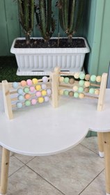 تصویر اکسسوری چوبی چرتکه 