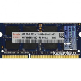 تصویر رم لپ تاپ هاینیکس 4GB مدل DDR3 باس 1600MHZ/12800 کره HMT351S6CFR8C-PB N0 AA (KR) تایمینگ CL11 