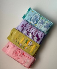 تصویر دستمال مرطوب مینی - یک باکس هشت عددی / رندوم 