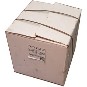 تصویر کابل دوربین مداربسته ترکیبی RG59 ظرفیت ۳۰۵ متر تمام مس 