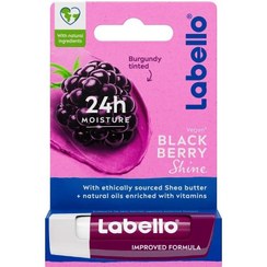 تصویر بالم لب لابلو شاین شاه توت Labello Blackberry Shine Lip Balm