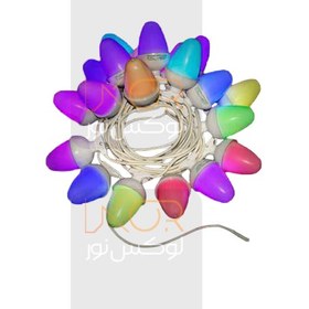 تصویر ریسه بلوطی RGB + تک رنگ 