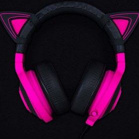 تصویر گوش گربه ای ریزر RAZER Kitty Ears Neon Purple 