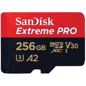 تصویر کارت حافظه microSDXC سن دیسک مدل Extreme PRO کلاس A2 استاندارد UHS-I U3 سرعت 200MBs ظرفیت 256 گیگابایت ا SanDisk microSDXC Extreme PRO UHS-I U3 Class A2 200MBs - 256GB SanDisk microSDXC Extreme PRO UHS-I U3 Class A2 200MBs - 256GB