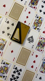 تصویر کارت بازی رویال گلد - آبی royal gold playing cards