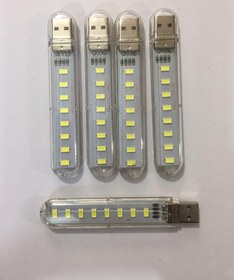 تصویر چراغ USB LED فلزی فلشی 