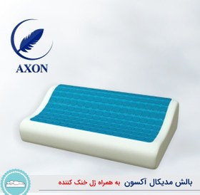 تصویر بالش طبی آکسون ژل دار سایز Axon Cold Breeze Pillow