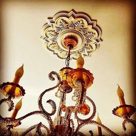 تصویر گل سقفی D404 