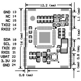 تصویر ماژول ATGM332D GP-01 GPS + BDS دارای دقت 2.5 متر 