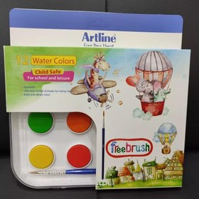 تصویر آبرنگ 12 رنگ Artline 