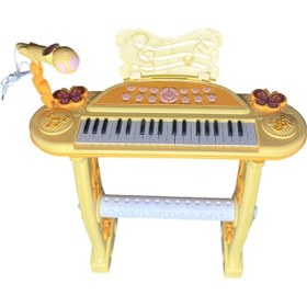 تصویر پیانو اسباب‌بازی ۳۷ کلیده میکروفن‌دار کد 8868B 