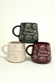 تصویر ست ماگ سرامیکی طرح پاییزی 