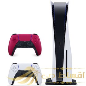 تصویر PlayStation 5 دیسک خور + دوال سنس قرمز 