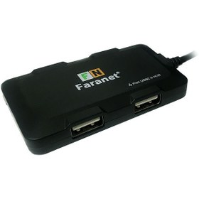 تصویر هاب USB 2.0 چهار پورت فرانت مدل FN-U2H406 FARANET FN-U2H406 4Port USB 2.0 Hub